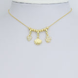 Gold silver Clip on clasp, Removable Bail Charm Pendant Enhancer Clasp, Sku#LX893