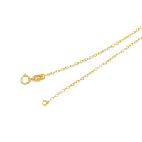 Dainty Gold Chain White Pearl Pendant Necklace, Sku#ZX207