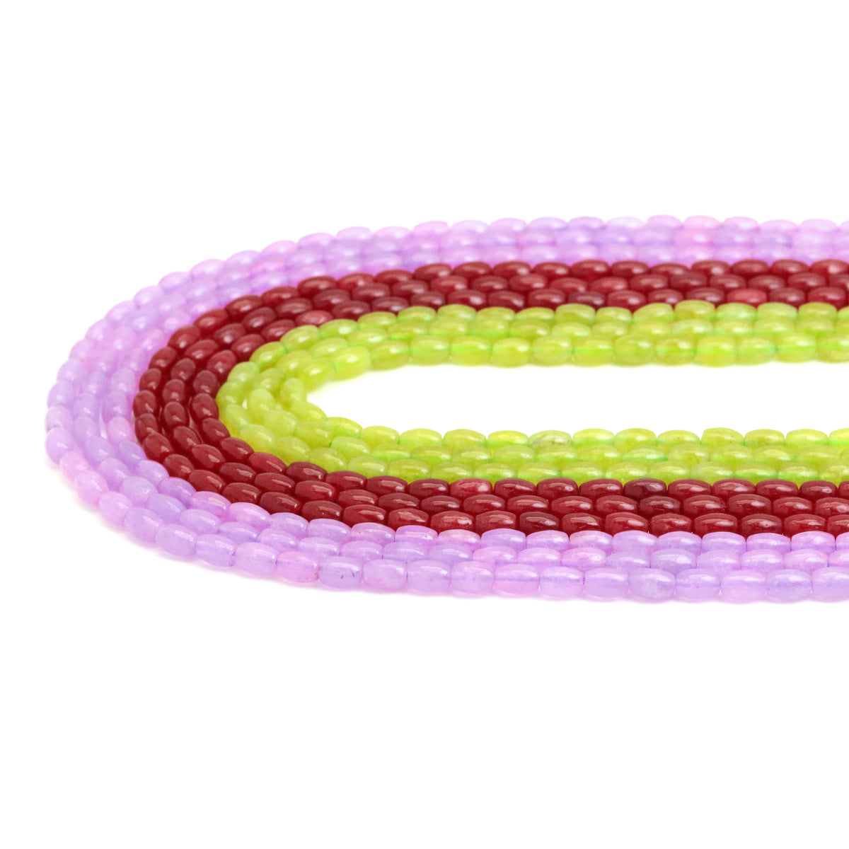 Smooth Rice Shape Jade Beads, SkuU1807 Bestbeads&Beyond