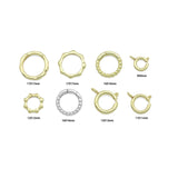 Gold Round Ring Clasp, Lobster Clasp, Sku#LX886