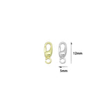 Gold silver Clip on clasp, Removable Bail Charm Pendant Enhancer Clasp, Sku#LX893