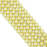 Gold Filled Color Hematite Beads-2mm/3mm/6mm/8mm/10mm/12mm Round Smooth Gemstone Beads-15inch Fullstrand-Bright Metallic Gold Beads, SKU#S33