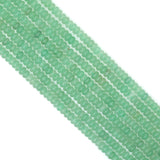 Green Aventurine Smooth Rondelle Beads, Sku#U1783