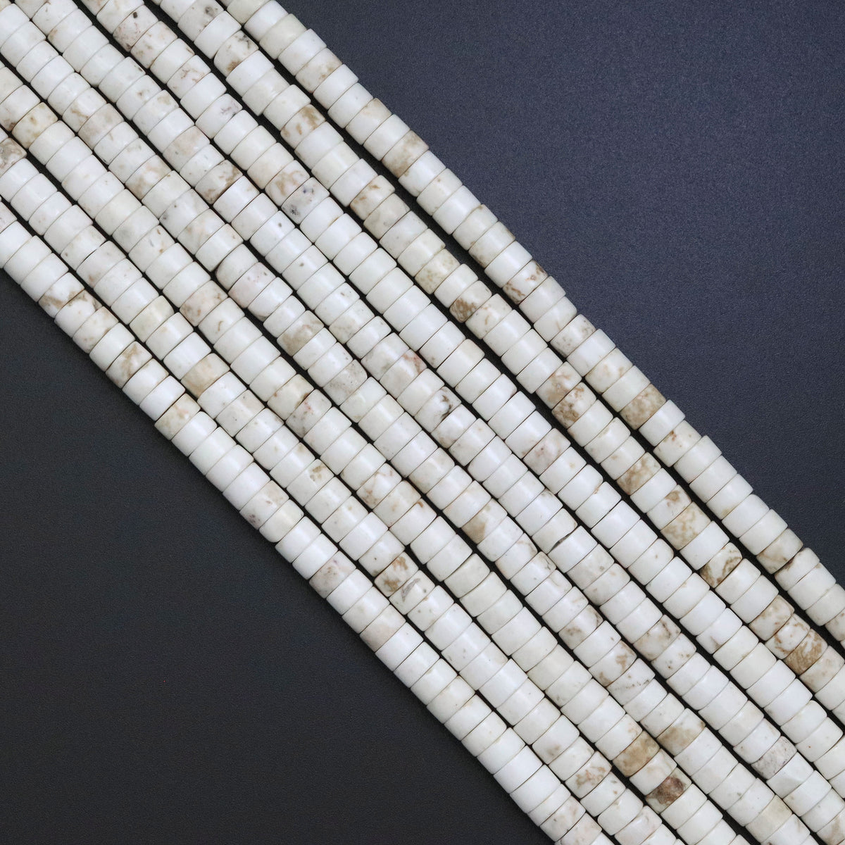 White Turquoise Heishi Beads, SkuU1834 Bestbeads&Beyond