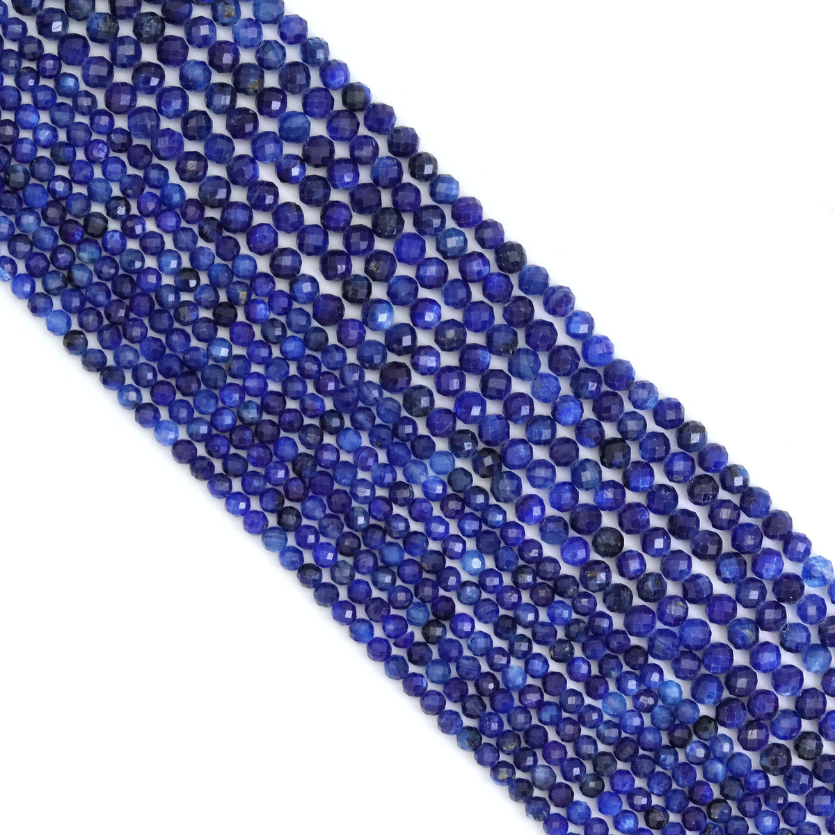 Genuine Kyanite Round Faceted Beads, SkuU1840 Bestbeads&Beyond