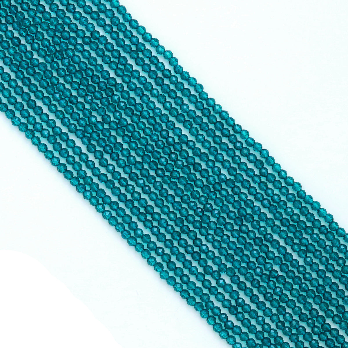 3mm Blue Crystal Round Faceted Beads, SkuU1864 Bestbeads&Beyond