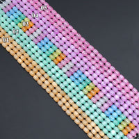 8x12mm Rainbow Selenite Smooth Barrel Beads, Sku#U2012