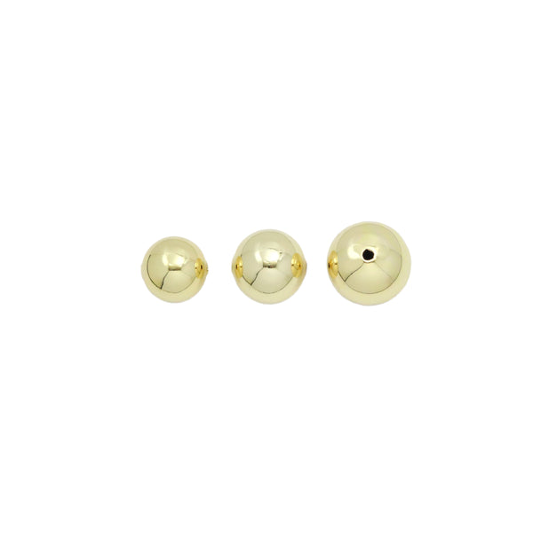 Shinny Gold Round Ball Spacer Beads, Sku#Y966