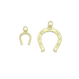 18K Gold Lucky Horse Shoe Shape Pendant/Charm, Z1310