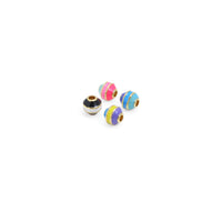 Rainbow Enamel Spacer Beads, Sku#Z1481