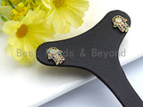 Clorful CZ Cute Hamsa Hand Stud Earring, Sku#J83