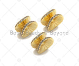 Gold  Silver  CZ  Wheel Shape Pendant/Charm, SKU#323