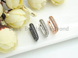 CZ Double Row Huggie Earring, Sku#J251