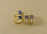 CZ Hoop Earring, Sku#Y616