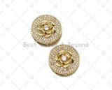 CZ Flower Spacer Beads, Sku#LK557
