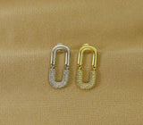 CZ Dangle Earrings, Sku#J340