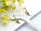 CZ Spike Dangle Earrings, Sku#J67