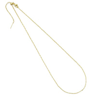 Dainty tuve round ball thin Adjustable Necklace, Sku#LD491