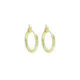 Gold Everyday Hoop Earrings, Sku#LX382