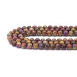 Galaxy Jade Round Smooth Beads, Sku#U1725
