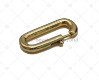 Gold/Silver Push Sliding Clasp, Snap Clip Trigger Clasp, Clasp for Purse Key Jewelery, 17x10mm/23x12mm, Sku#H332