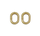 Gold Oval Snap Clasp, Sku#Y748