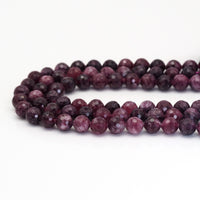 Ruby Jade Round Micro Cut beads, 6mm/8mm/10mm, Sku#U1647