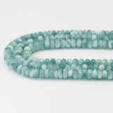 Genuine Angelite Rondelle Smooth Beads, 5x8mm/6x10mm, Sku#U1678