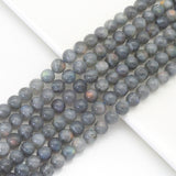 Genuine Labradorite Round Smooth Beads, 8mm/10mm/12mm, Sku#U1653