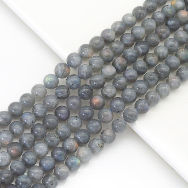 Genuine Labradorite Round Smooth Beads, 8mm/10mm/12mm, Sku#U1653