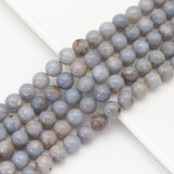 Genuine Blue Opal Round Smooth Beads, 6mm/8mm/10mm, Sku#U1636