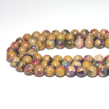Galaxy Agate Round Smooth Beads, Sku#U1755