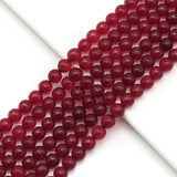 Ruby Agate Round Faceted Beads, Sku#U1718