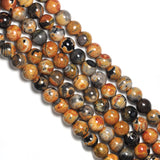 Bumblebee Agate Round Smooth Beads, Sku#U1754