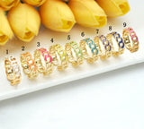 Colorful Enamel Adjustable Curb Link Chain Ring, Enamel Stacking Ring, Adjustable Ring, Fashion Enamel Jewelry, sku#X189