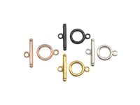 1 Set Gold and Silver Plated Toggle Clasp, Toggle Clasp, T-Closures, 14mm, sku#Y255