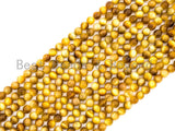 High Quality Gold Tiger Eye Round Smooth Beads, 4mm/6mm/8mm/10mm/12mm/14mm Round Beads, Gold Tiger Eye Gemstone, 15.5'' Full strand, SKU#U63