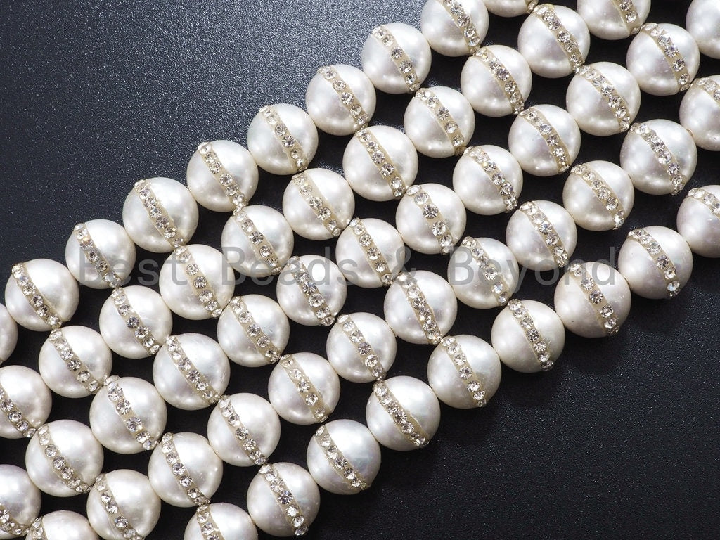 6mm, 20) White Mother Of Pearl Beads) - BEADNOVA 6mm Natural White