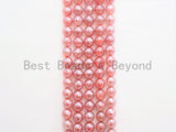 Mystic Silverite Plated  Pink Quartz Faceted, High Quality in Round Faceted 6mm/8mm/10mm/12mm, 15.5inch strand, SKU#U342
