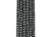 High Quality Natural Dark Gray/Black Hematite,Rondelle Smooth Beads, 2x3/2x4/4x6/3x6/3x8mm Gemstone Beads, 15inch FULL strand, SKU#S121