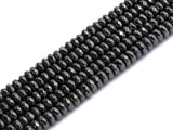 High Quality Natural Original color Hematite Beads, Rondelle Faceted Beads, 2x3/2x4/3x6/3x8mm Dark Gray Beads, 15inch FULL strand, SKU#S122