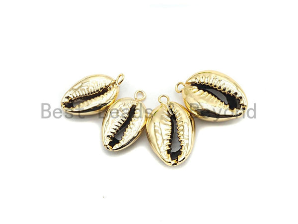 Wholesale Full Silver Plated  Natural Cowrie Shell Pendant, Cowrie charm, sku#V100