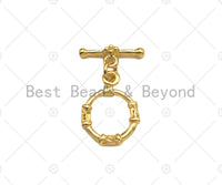 1 Set Round Ring With Bar Toggle Clasp,Necklace Bracelet Gold Toggle Clasp,24x11mm/20x13mm/17x15mm/21x14mm/21x14mm,Sku#JL26