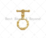 1 Set Round Ring With Bar Toggle Clasp,Necklace Bracelet Gold Toggle Clasp,24x11mm/20x13mm/17x15mm/21x14mm/21x14mm,Sku#JL26