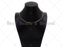3mm Figaro Chain Necklace, 17.5 inch with Spring Lobster Clasp,sku#JD04/ld593