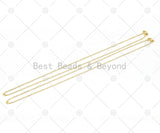 18K Gold Filled Oval Link Chain OPEN Necklace, Trace Oval Link Chain Necklace, Sku#JD08