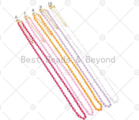 NEW STYLE!!! 3.5mm Enamel Paperclip Chain Bracelet/Necklace, 7"/16"/18"/20"/22"/30"/36" Wholesale Paper Clip Chains Necklaces, sku#EF76