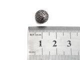 Antique Silver CZ Pave round ball, CZ Pave Spacer Beads in oxidized silver,10mm, sku#X133