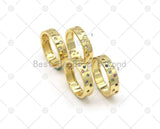 CZ on Band Adjustable Ring, Sku#X283