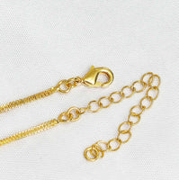 Dainty Gold Mesh Chain Necklace, sku#ZX71